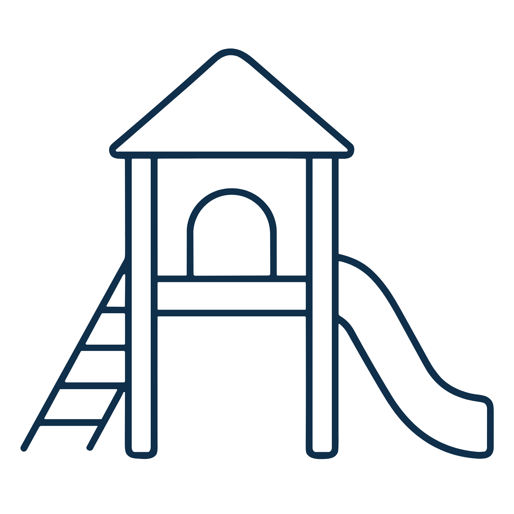 A community-developed recreation space for children and families, with further facilities being added. Icon