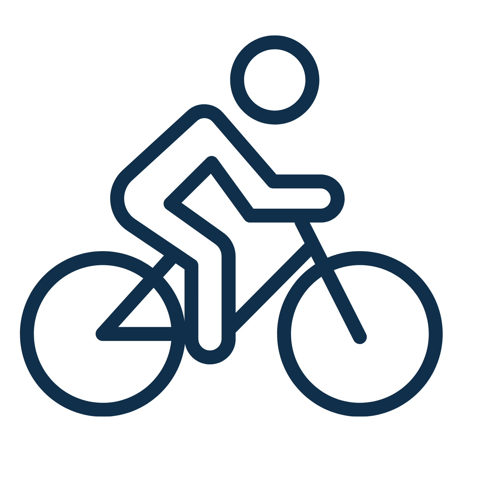 Walking and cycling connections through Lawrence and the surrounding countryside. Icon