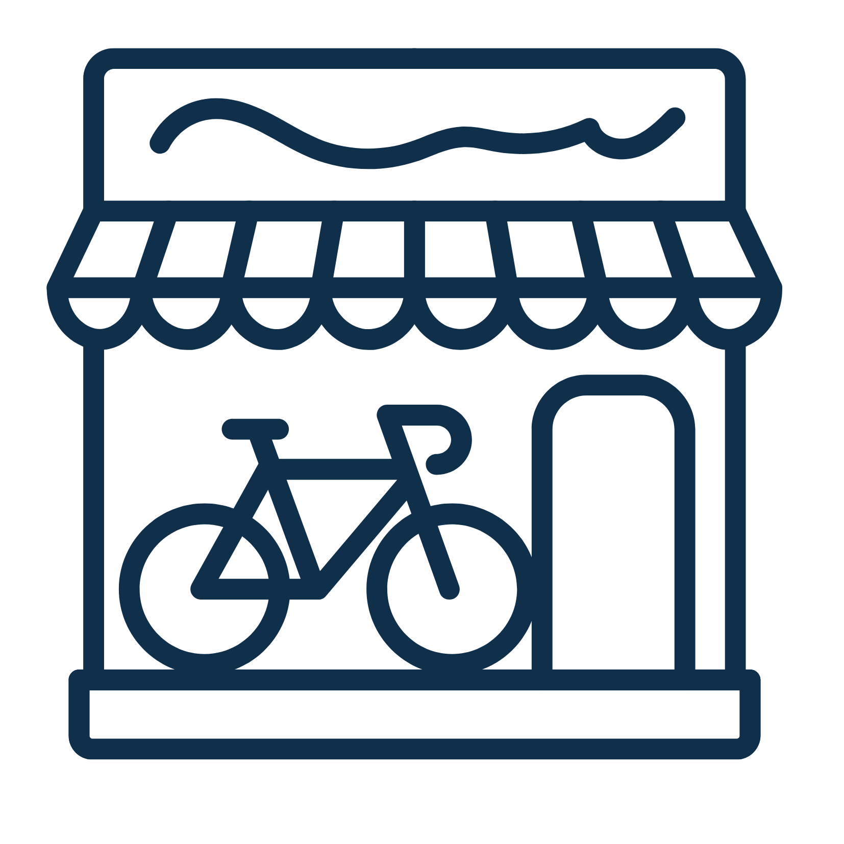 Heritage buildings, local businesses, cafés and services in the heart of Lawrence. Icon